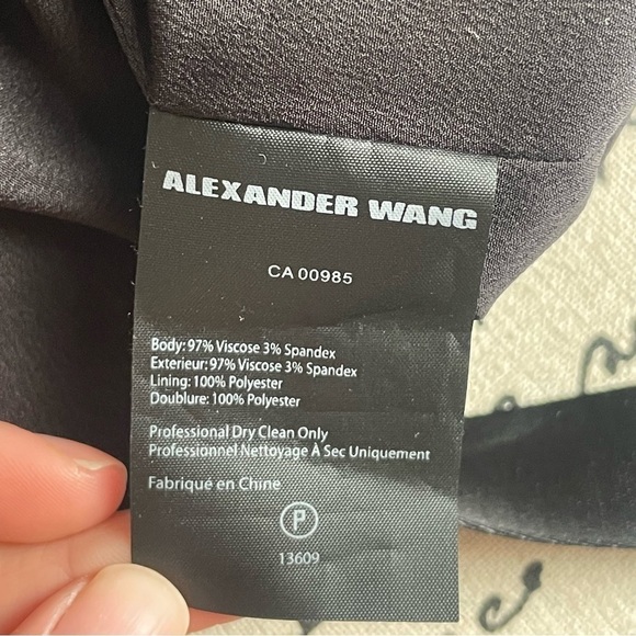 NWT Alexander Wang Belted Wrap Scarf Sleeveless Midi Cocktail Dress, Size 2 - Picture 13 of 13